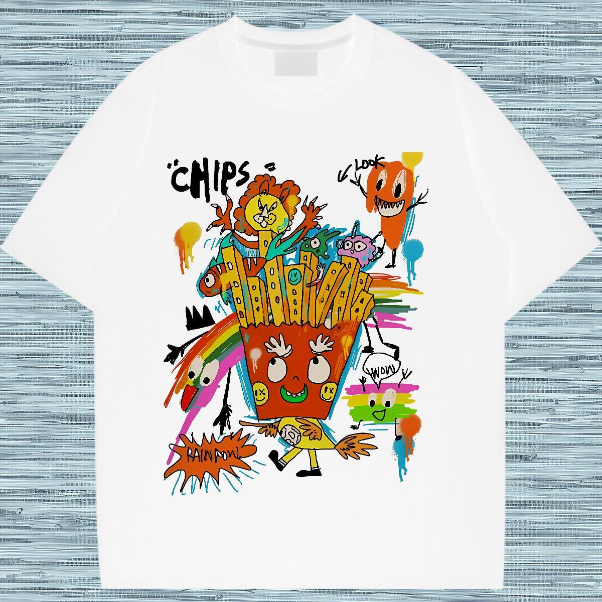 Brand Lady T shirt 100% Cotton 230g cartoon Street Wear Woman T Shirts Breathable Short Sleeve Oversized L-4XL Tshirts
