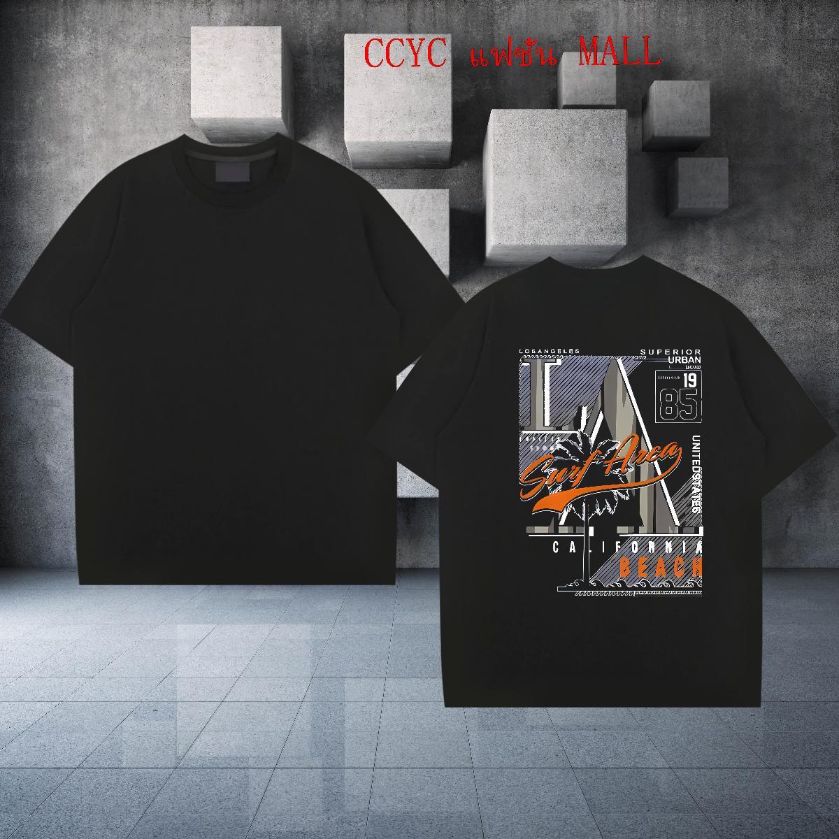 Classic Man T Shirts 100% Cotton 230g letter Beach Custom Anime Crew Neck Breathable Men Tops Tees Free Shipping Wear