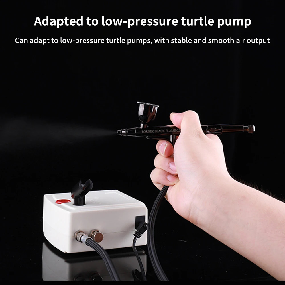 HD130 model spray gun kit 0.2/0.3/0.5mm multi-purpose double acting spray gun kit used for art painting tattoo spray gun kit 240823