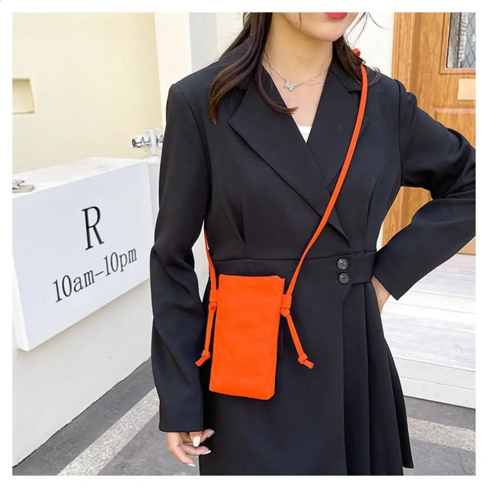 Fashion Mobile Phone Womens Messenger All-match Mini Crossbody Bag Hanging Neck Coin Purse Vertical Handbag 240824