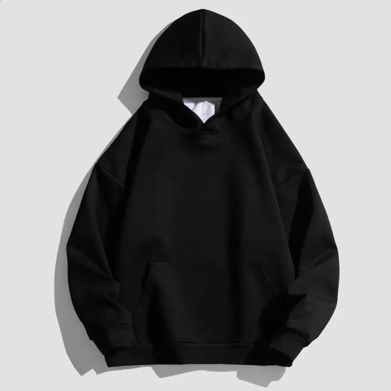 Y2K Solid Color Hoodies Outdoor Street Mens Womens Fashion Oversize Retro Casual Cotton Hooded hoodie the four seasons 240824
