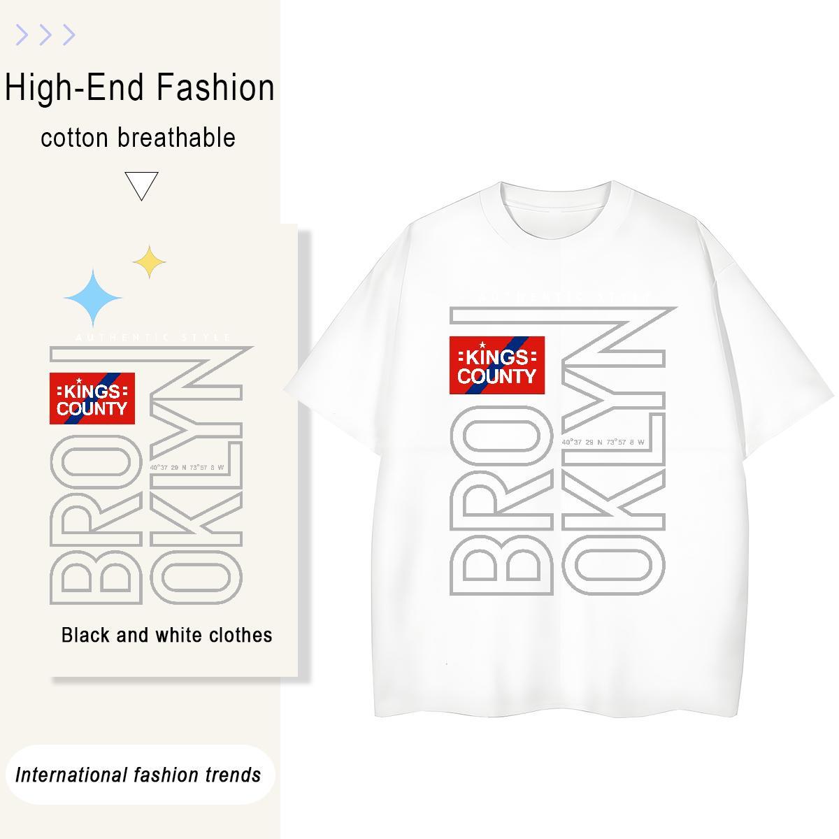 Unisex Woman Tshirt 230g Pure Cotton letter Daily Wear T-Shirts Short Sleeve O-Neck Graphic Tops Shirt