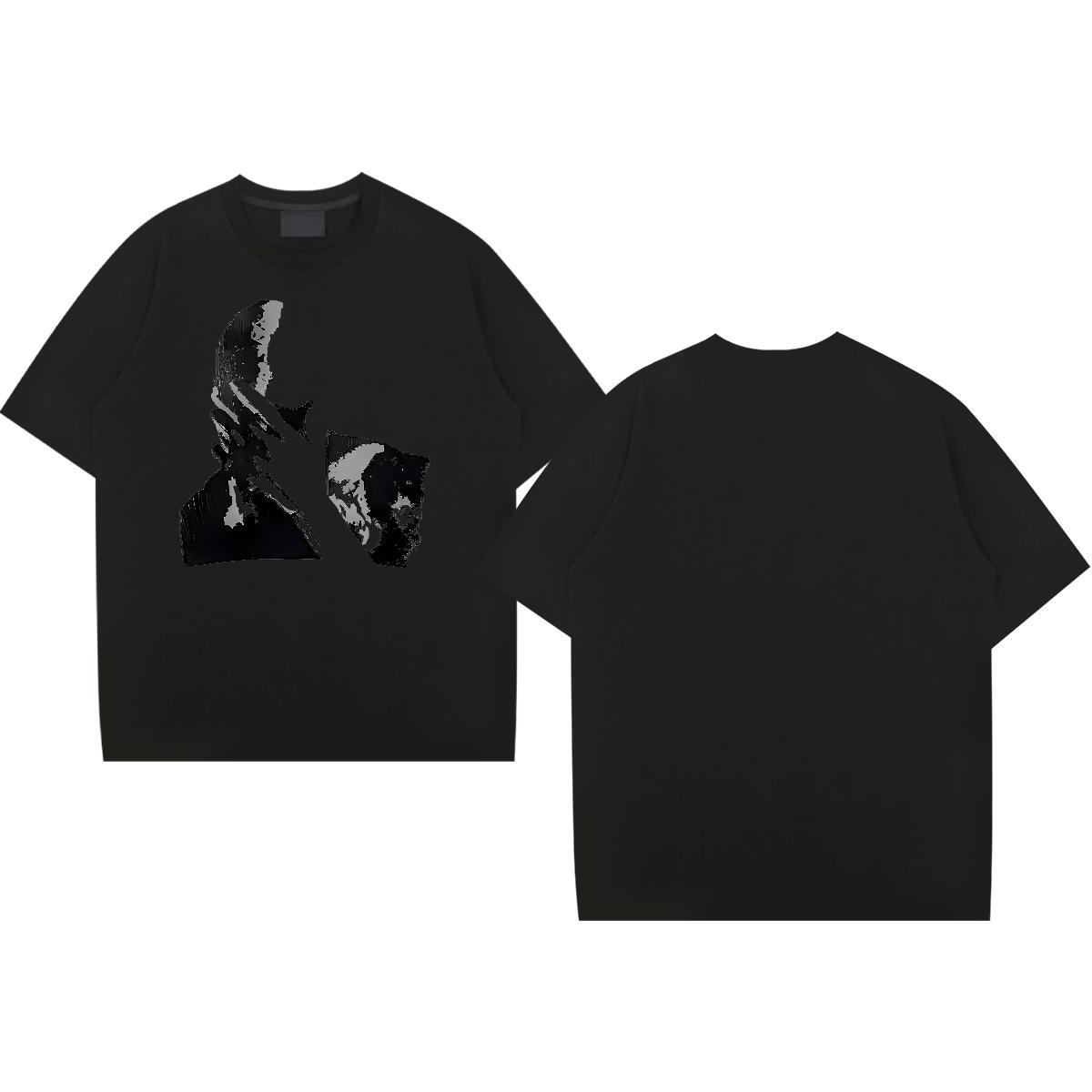 2024 DIY Men Tops Tees man Street 230g Pure Cotton Tops Shirt Breathable Cool Design T-Shirts for Men Oversized