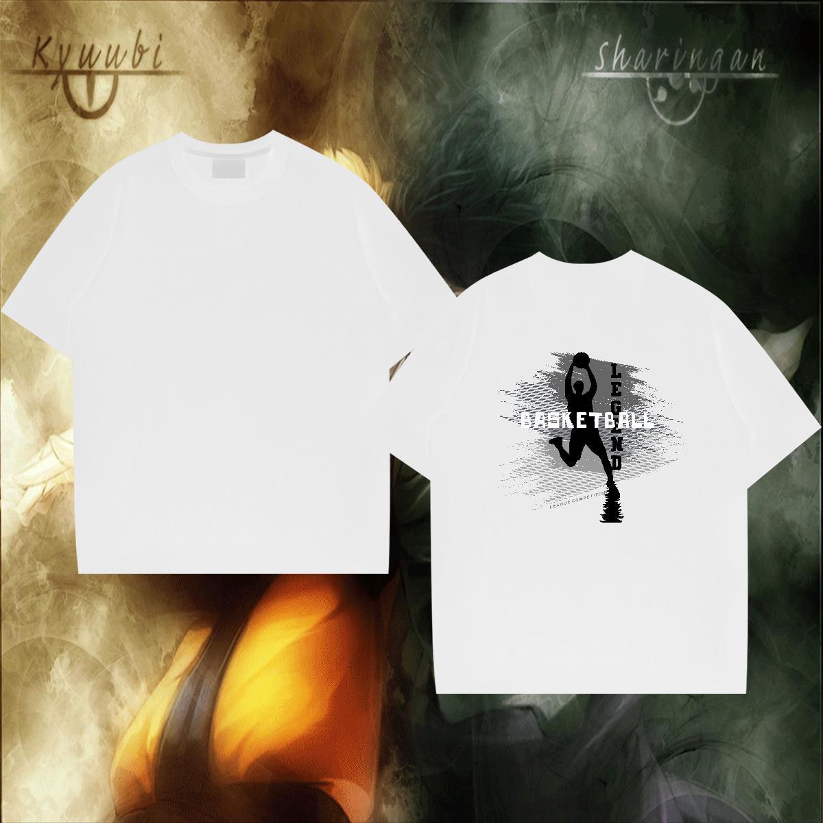 Popular T-Shirts for Men 230g Cotton basketball Summer Casual Customized Breathable Crew Neck Men Tshirts New Top Tees