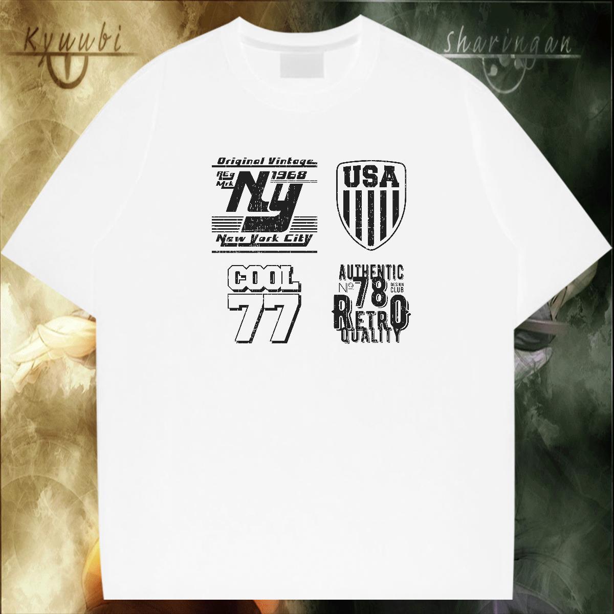 Loose Fit Men T Shirts 230g Pure Cotton letter Casual Beach Oversized 3XL 4XL Breathable Crew Neck Tshirt for Man Woman DIY Customized Wear