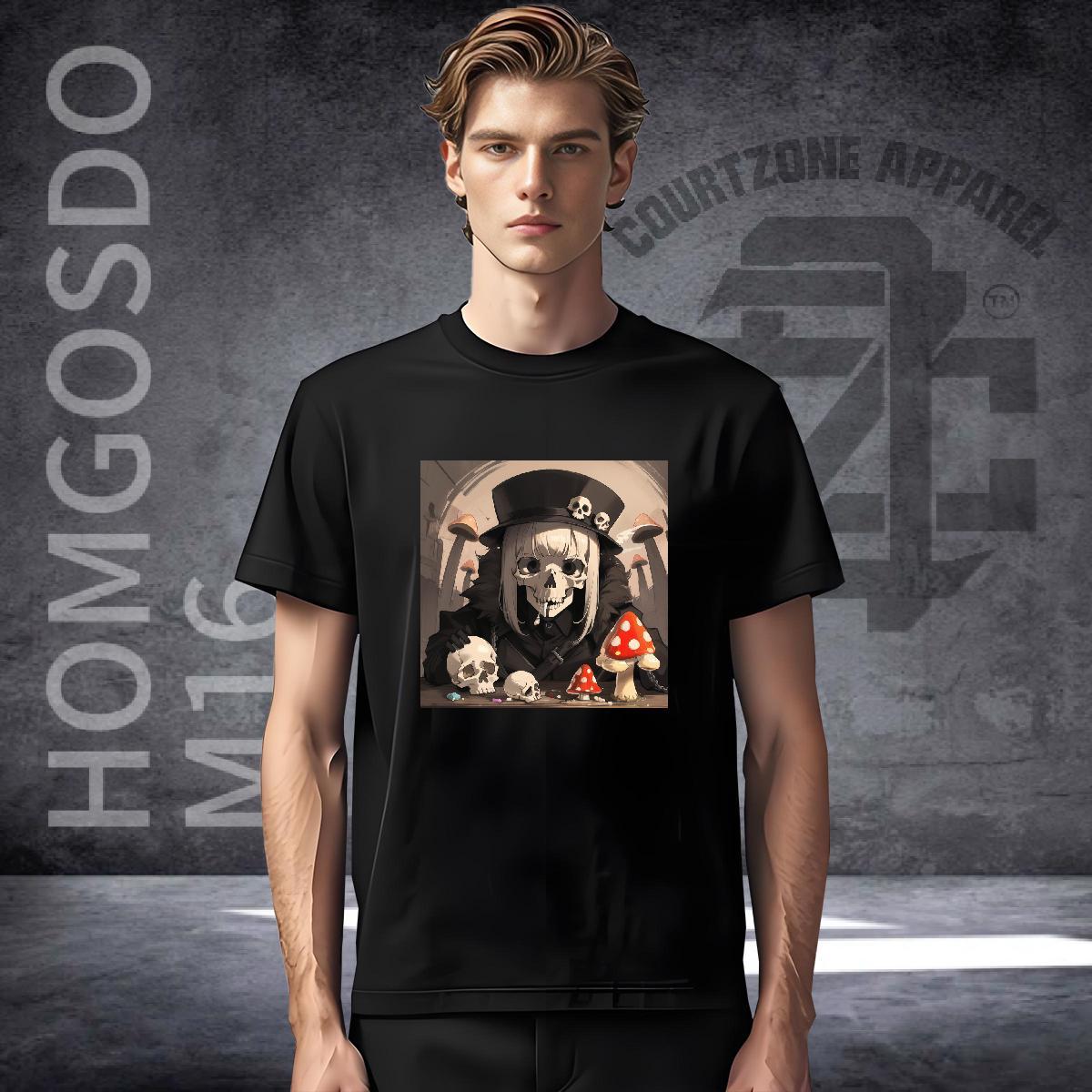Free Shipping T-Shirts 100% Cotton 230g skull Street Skull Pure Cotton Tshirt for Man Woman 2024 Tee Shirt