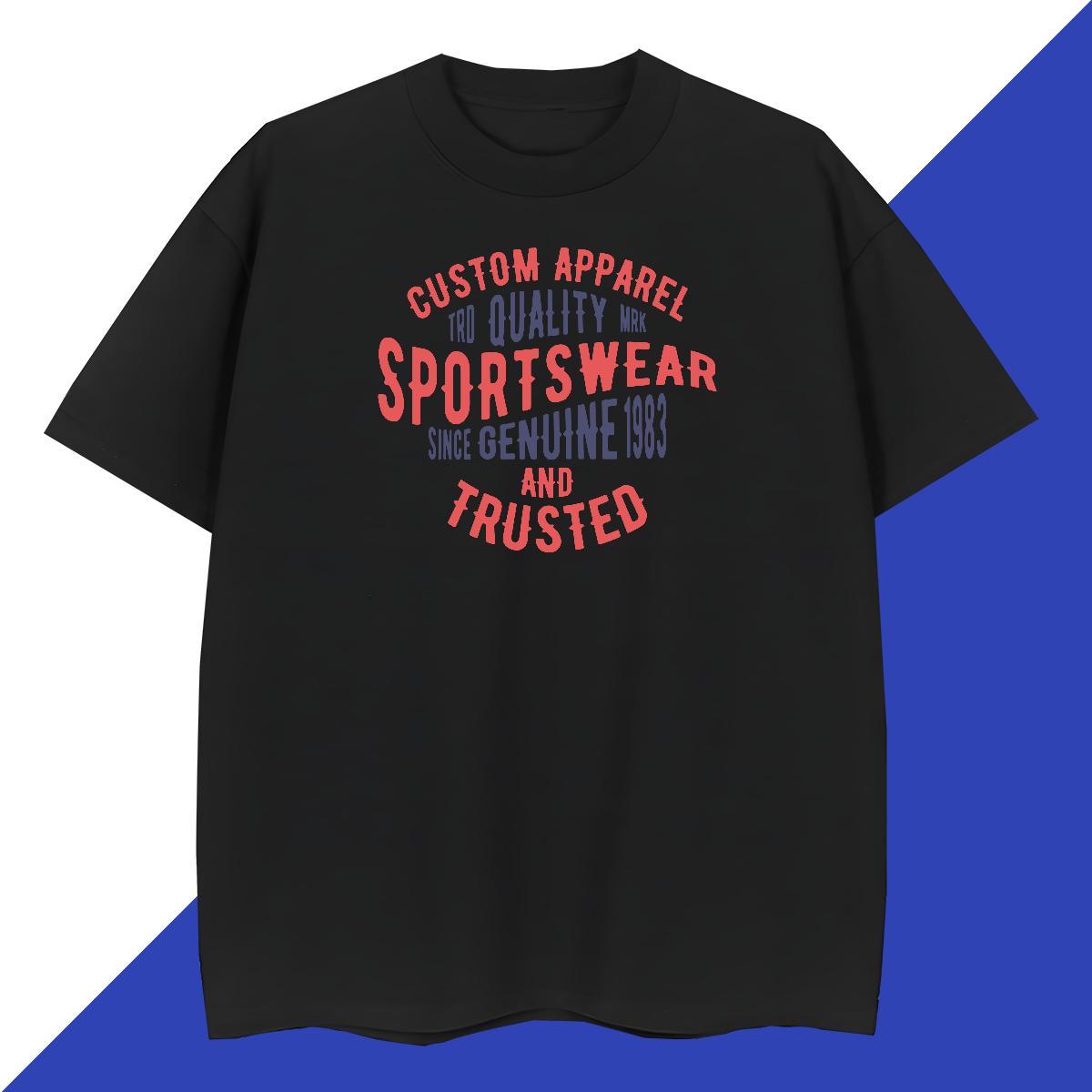 Soft T Shirts Men 230g Pure Cotton letter Street Customized Crew Neck Tshirts Fashion Design Polos