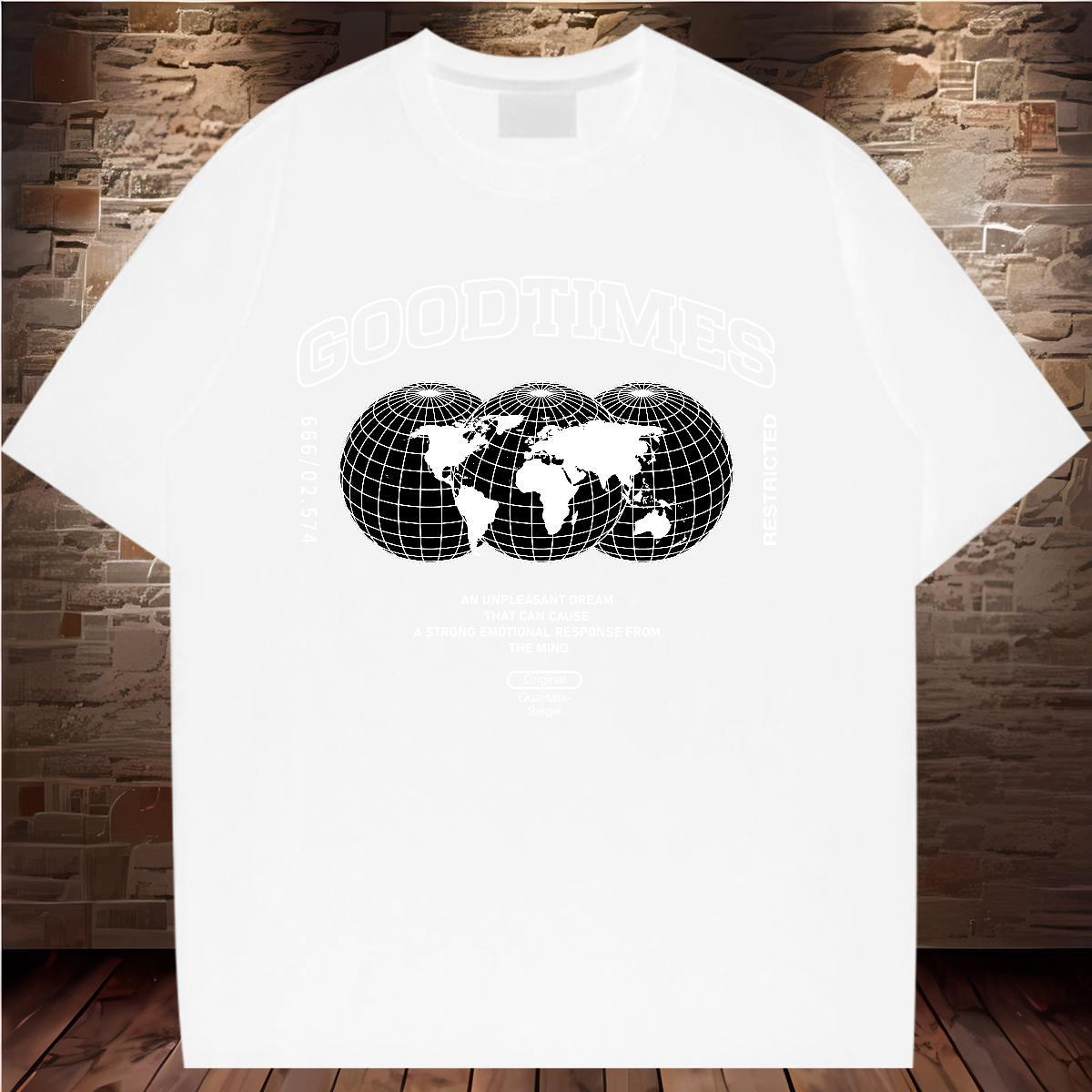 Loose Tshirt for Man Woman 230g Pure Cotton worldwide Street Wear T Shirt For Woman Breathable Soft Custom Print Oversized Polos