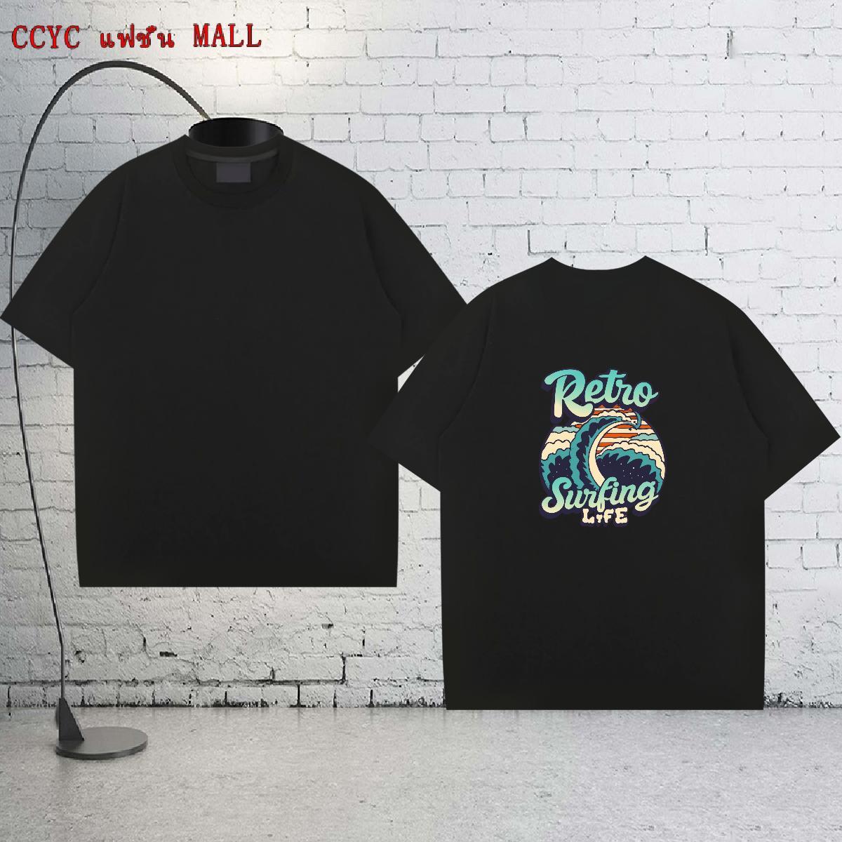TOP Quality Man T Shirts 230g Cotton beach Sport Black White Crew Neck Tshirts DIY Customized Tees