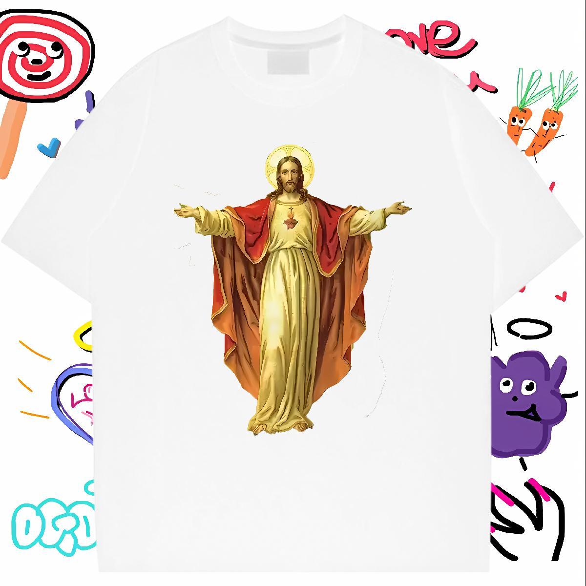 Comfortable T Shirt For Man 230g Pure Cotton gold Daily Wear Anime O-Neck Short Sleeve Mens Tshirts DIY Customized Tops Tees