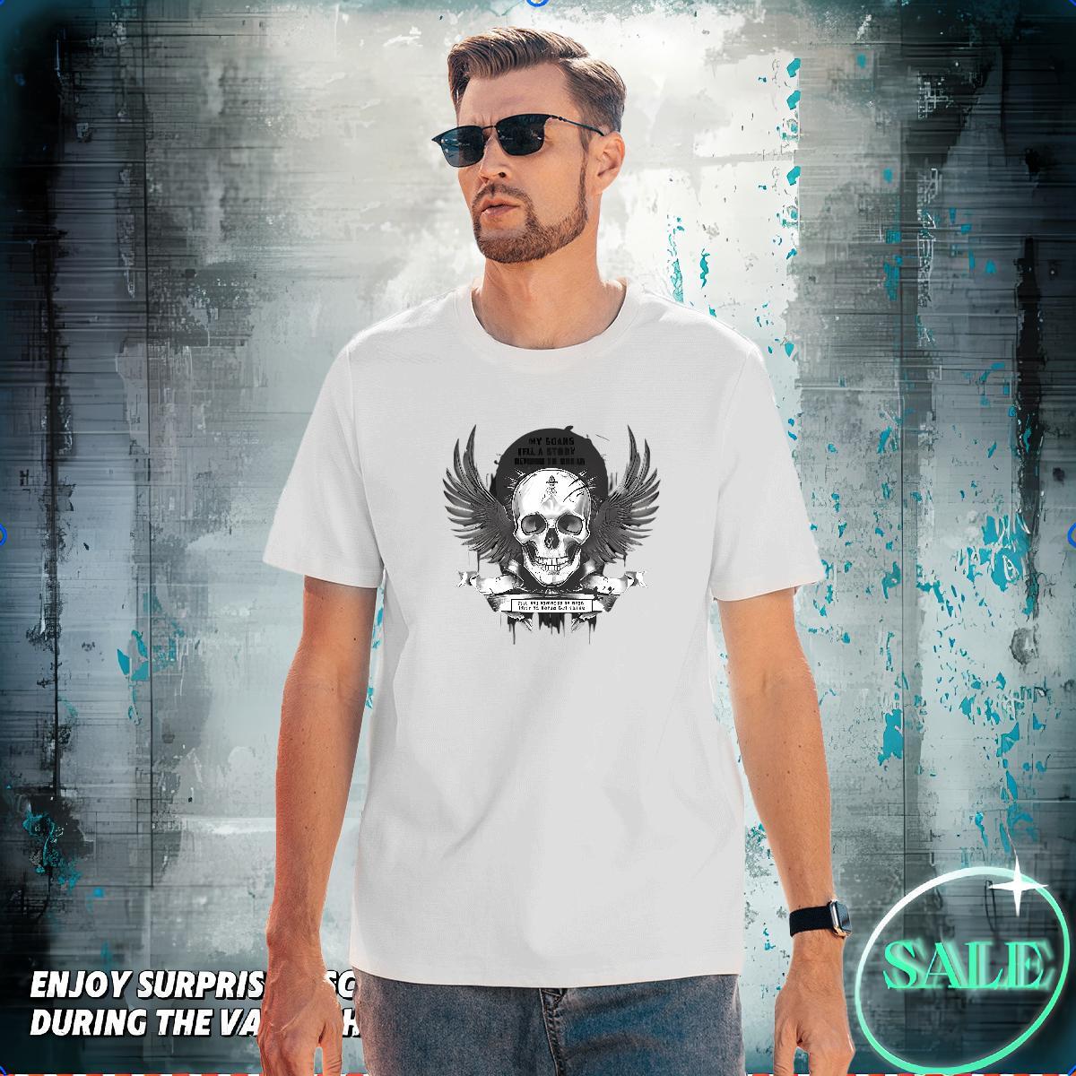 Brand T Shirts Men 230g Cotton halloween Outdoor Custom Anime Breathable Soft Men Tees Designer Tops