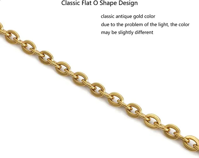 O shape metal chain purse 06CM 6MM Chains Shoulder Crossbody Strap Bag Accessories Charm 240824