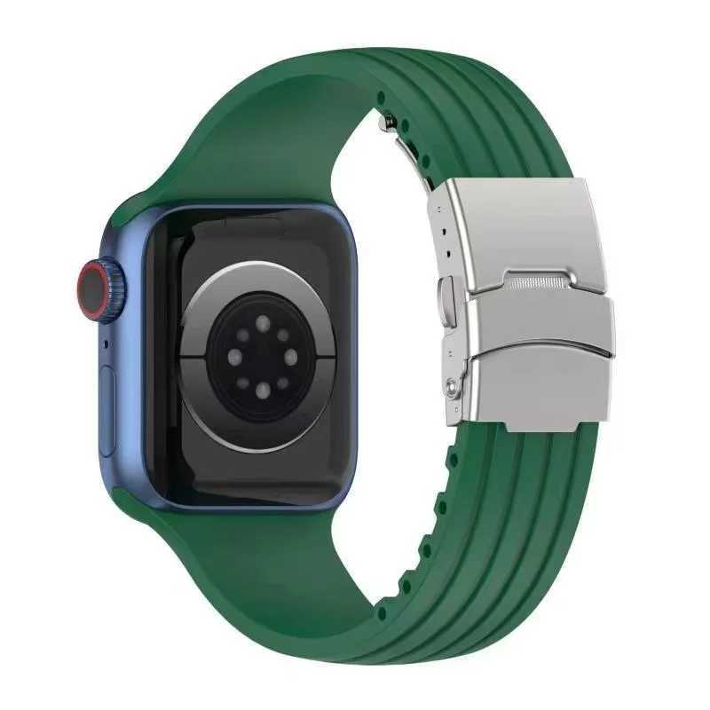 Silicone Strap for iwatch Band 44mm 40mm 45mm 41mm 49mm 42mm Smartwatch Correa Bracelet Iwatch Series 3 5 6 Se 7 8 9 Ultra Z240824