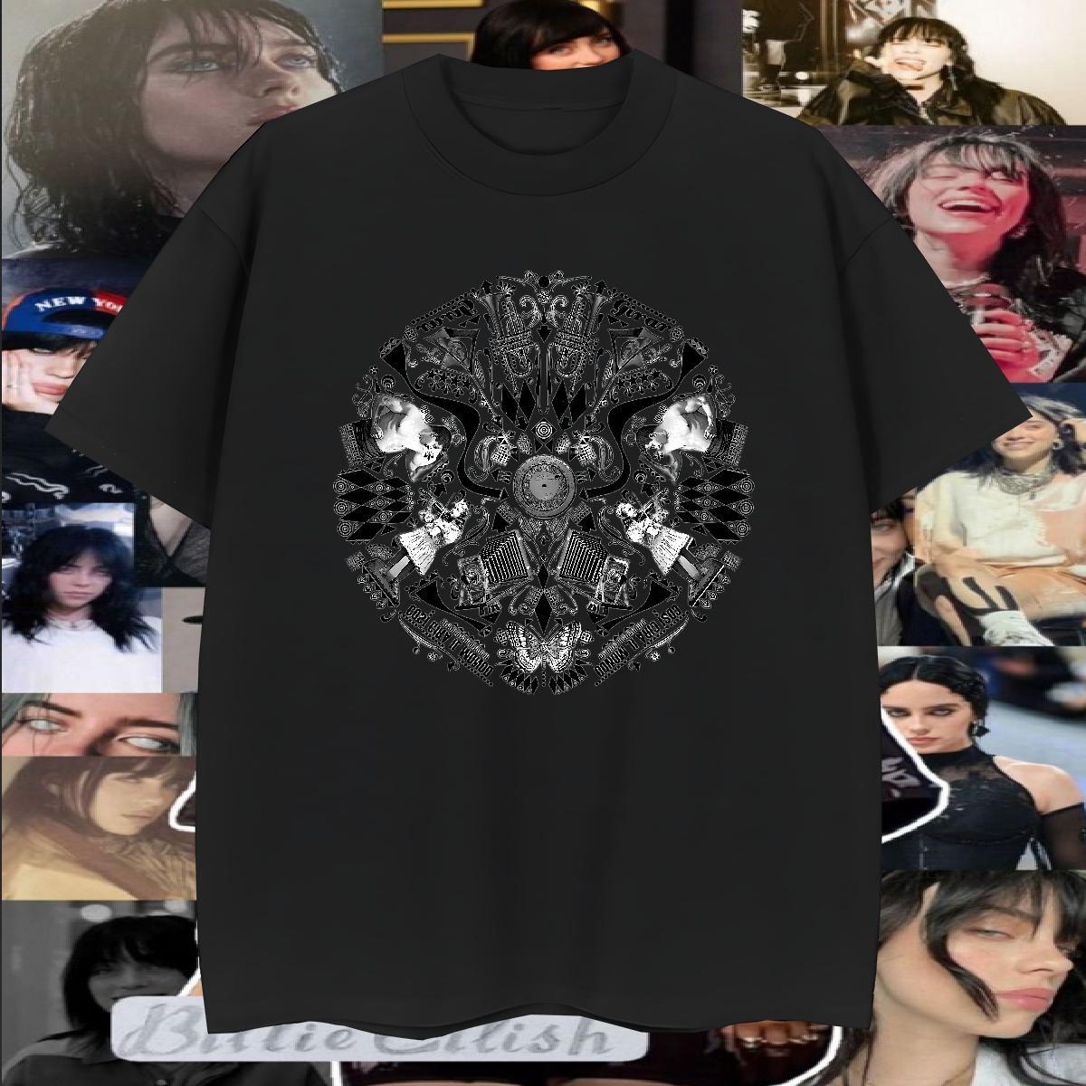 Wholesale T shirt 230g 100% Cotton eye of the devil Street Anime Breathable Short Sleeve Men Tshirts DIY Clothings