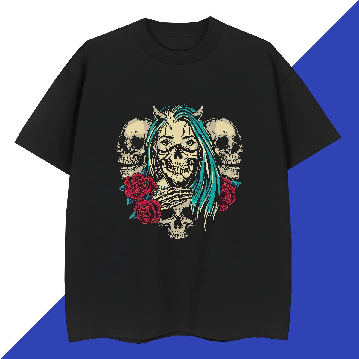 TOP Quality T Shirt For Man 100% Cotton 230g skull Sport Customized Breathable Men Tops Tees 2024 DIY Tops Shirt