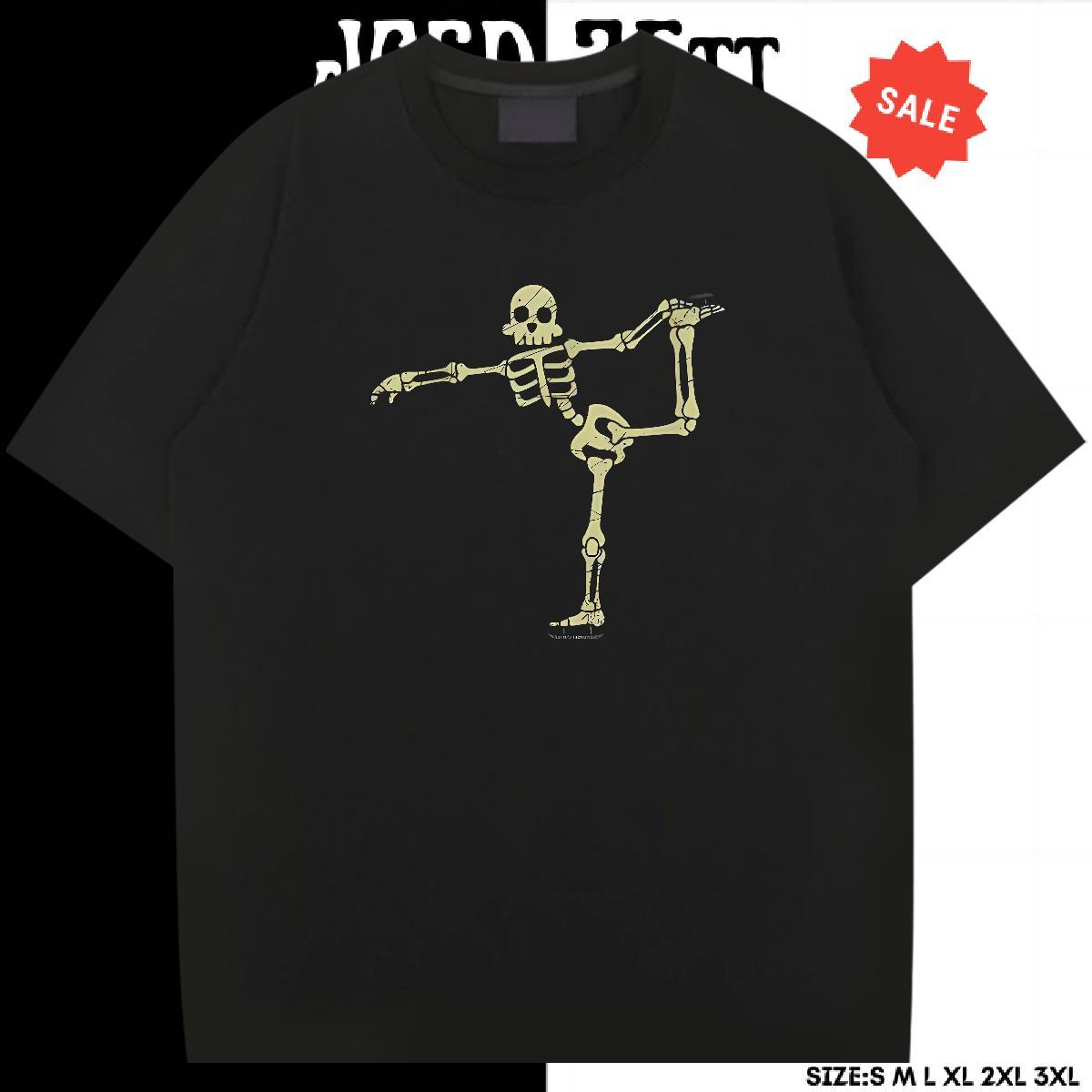 Unisex T-Shirts 230g Pure Cotton skull Daily Wear Custom Printed Breathable Tshirts New Arrival Tops
