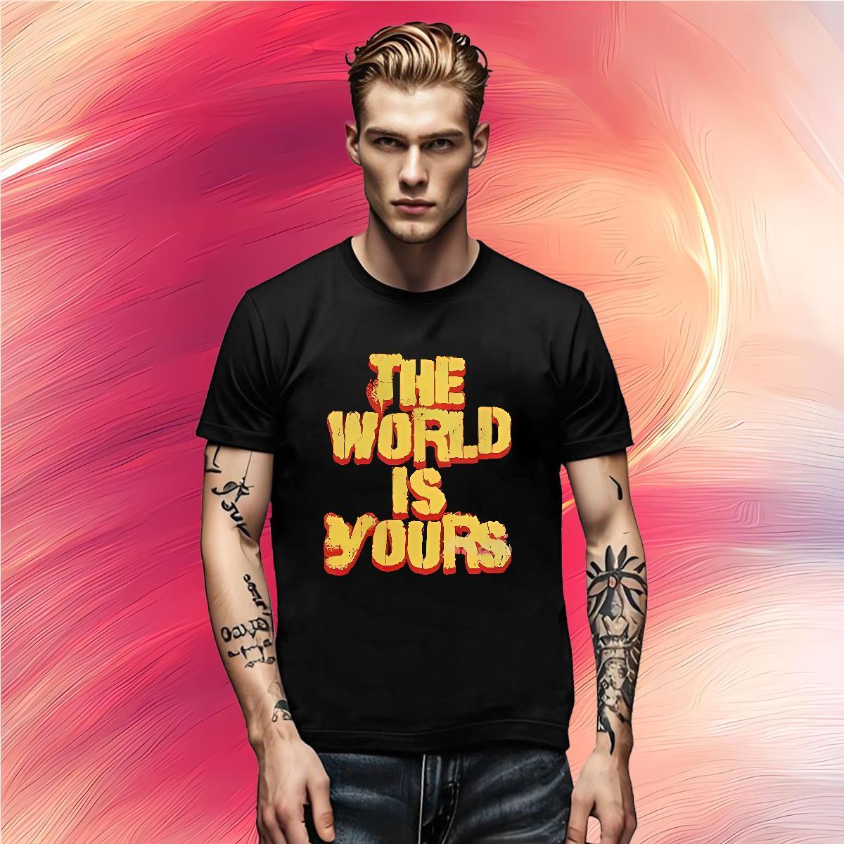 Fashion Casual Mens Tshirts letter Street Wear 100% Cotton 230g Tees Breathable Soft Brand T shirt White Plus Size