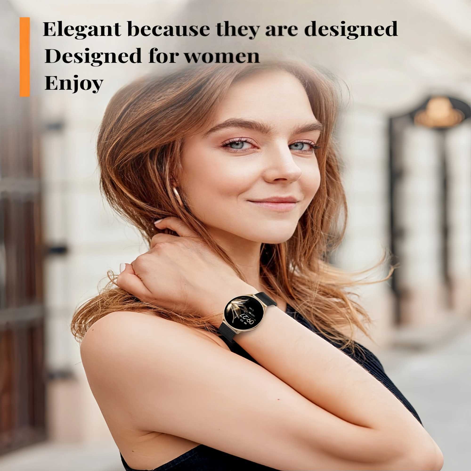 Little Meatball Smart Watch For Women 1.3 Smart Watch Compatible (Answer/Make Calls) Outdoor Fitness Tracker Gifts 2 Bands M240824