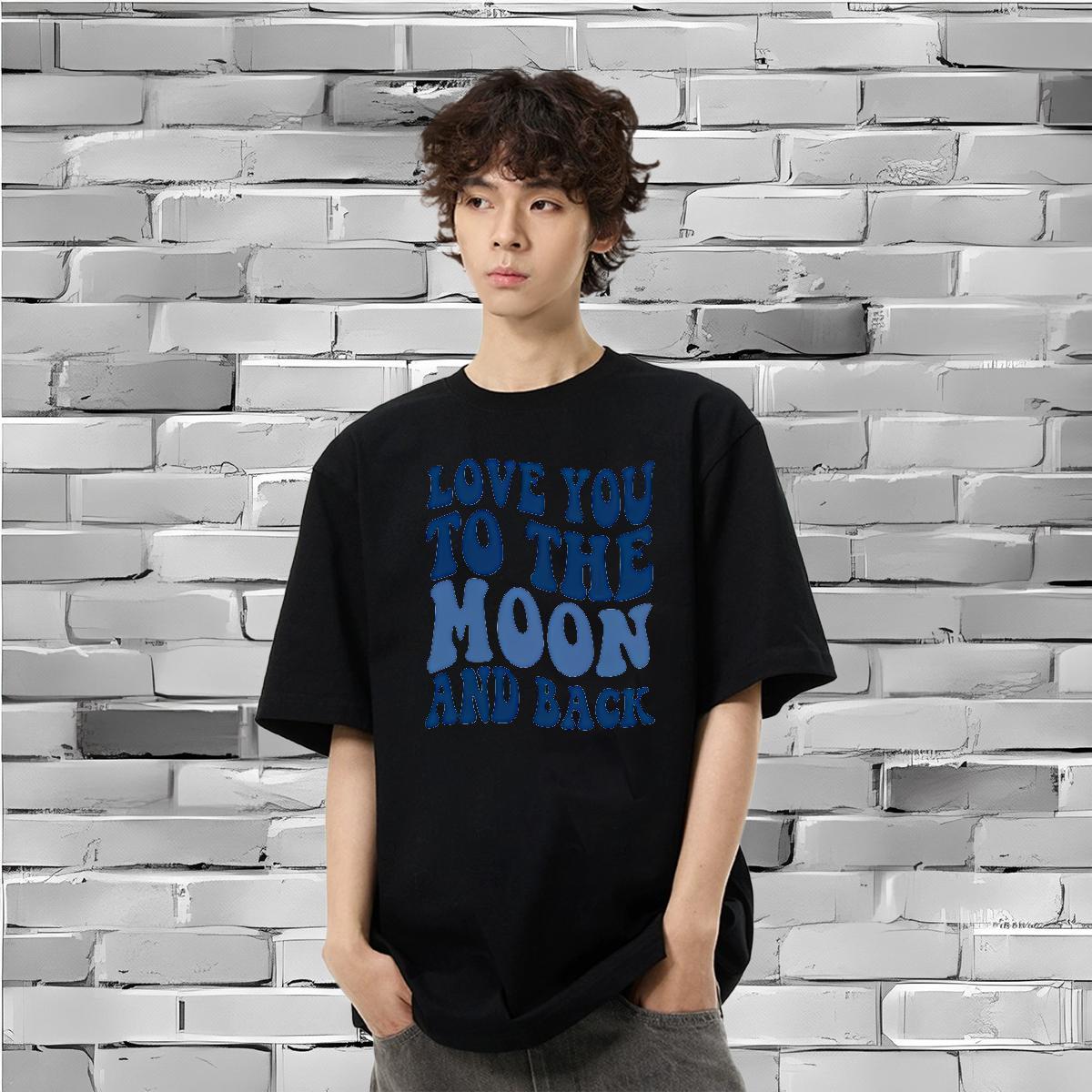 DIY Customized Tshirt for Man Woman letter Daily Wear 230g Cotton Tees Shirts Round Neck Short Sleeve Cool Mens T Shirts Graphic