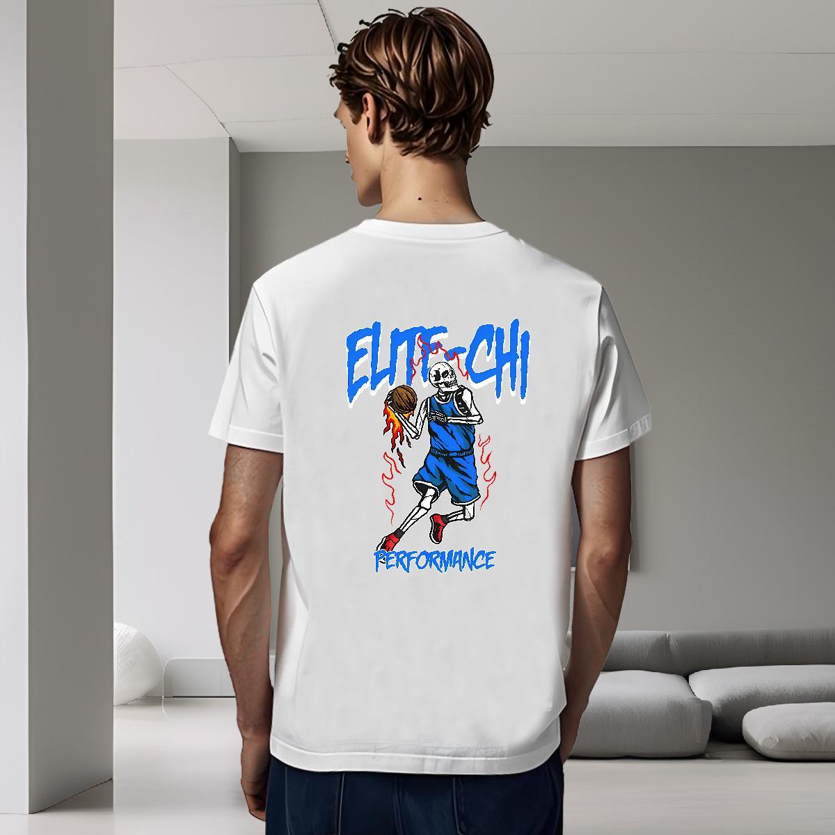 Comfortable Men T Shirts 100% Cotton 230g skull Street Custom Big Size Round Neck Short Sleeve Tshirt for Man Woman Fashion Clothes