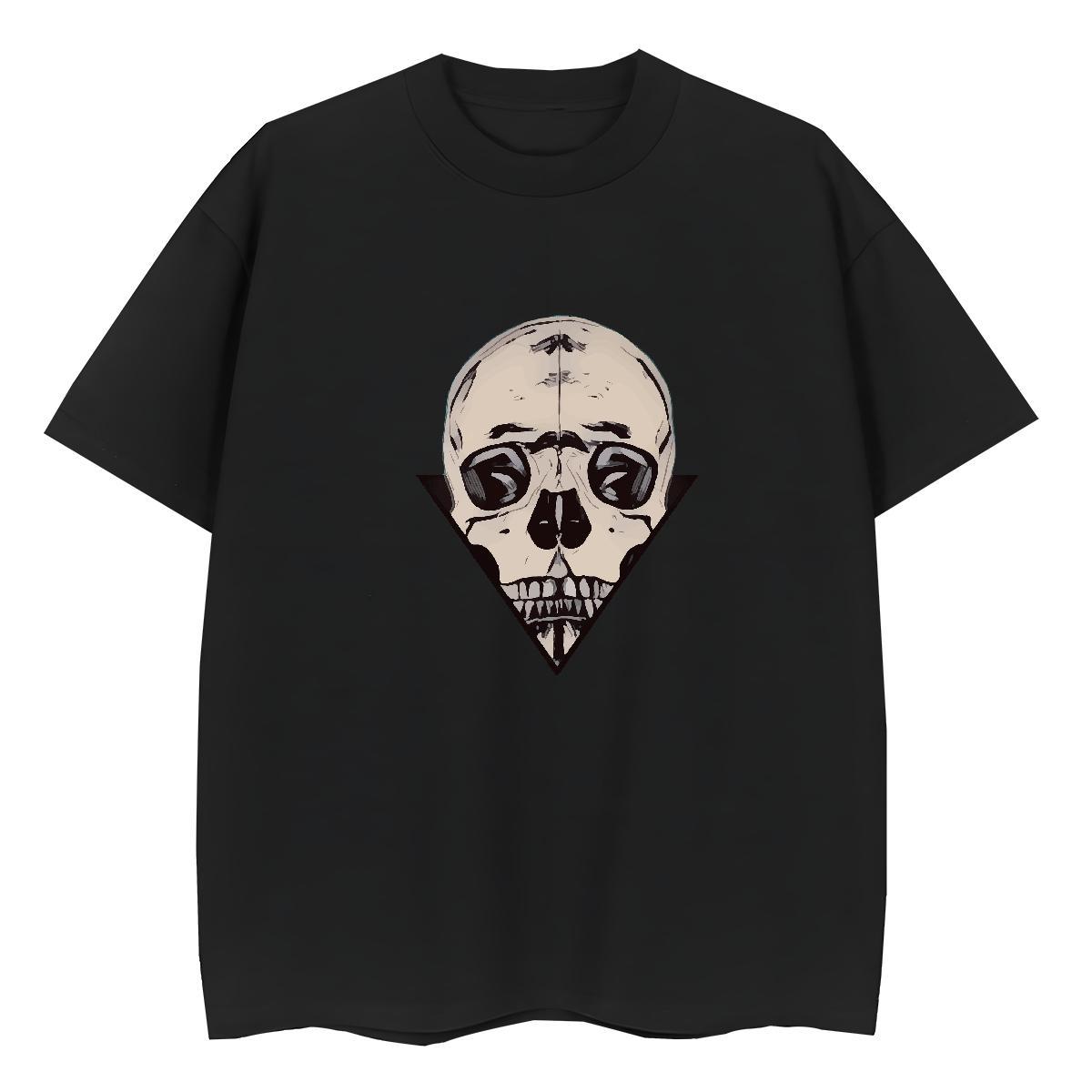 Designer T Shirts Men 100% Cotton 230g skull Street Custom Anime Pure Cotton Tshirts Designer Fashion Clothings