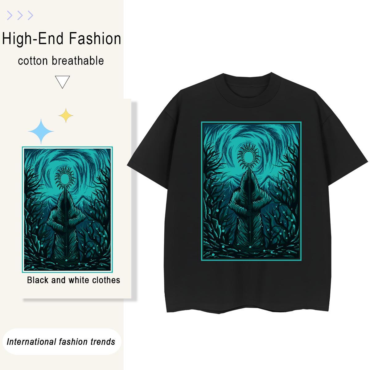 Designer Women Tshirts 230g 100% Cotton painting Home Outdoor T shirt Round Neck Short Sleeve Custom Printed Polos