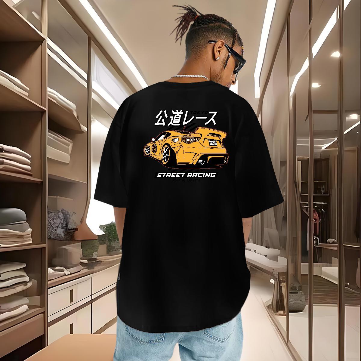 High Quality T-Shirts for Men 230g 100% Cotton letter Beach Plus Size Cartoon Breathable Men Tshirts Stylist Tee Shirt