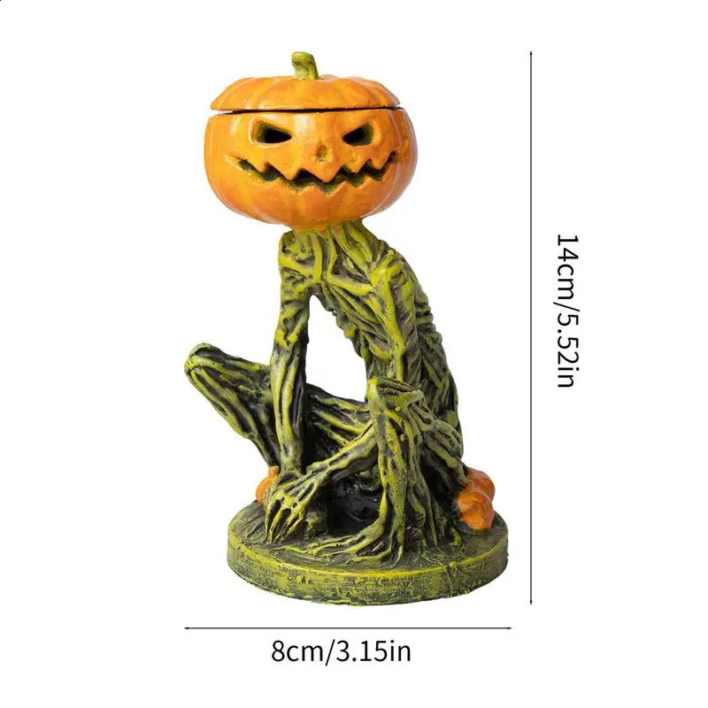 Halloween Pumpkin Candlestick Scary Halloween Decor Lantern Pumpkin Tealight Exquisite Versatile Tealight Candle Holders Home 240824