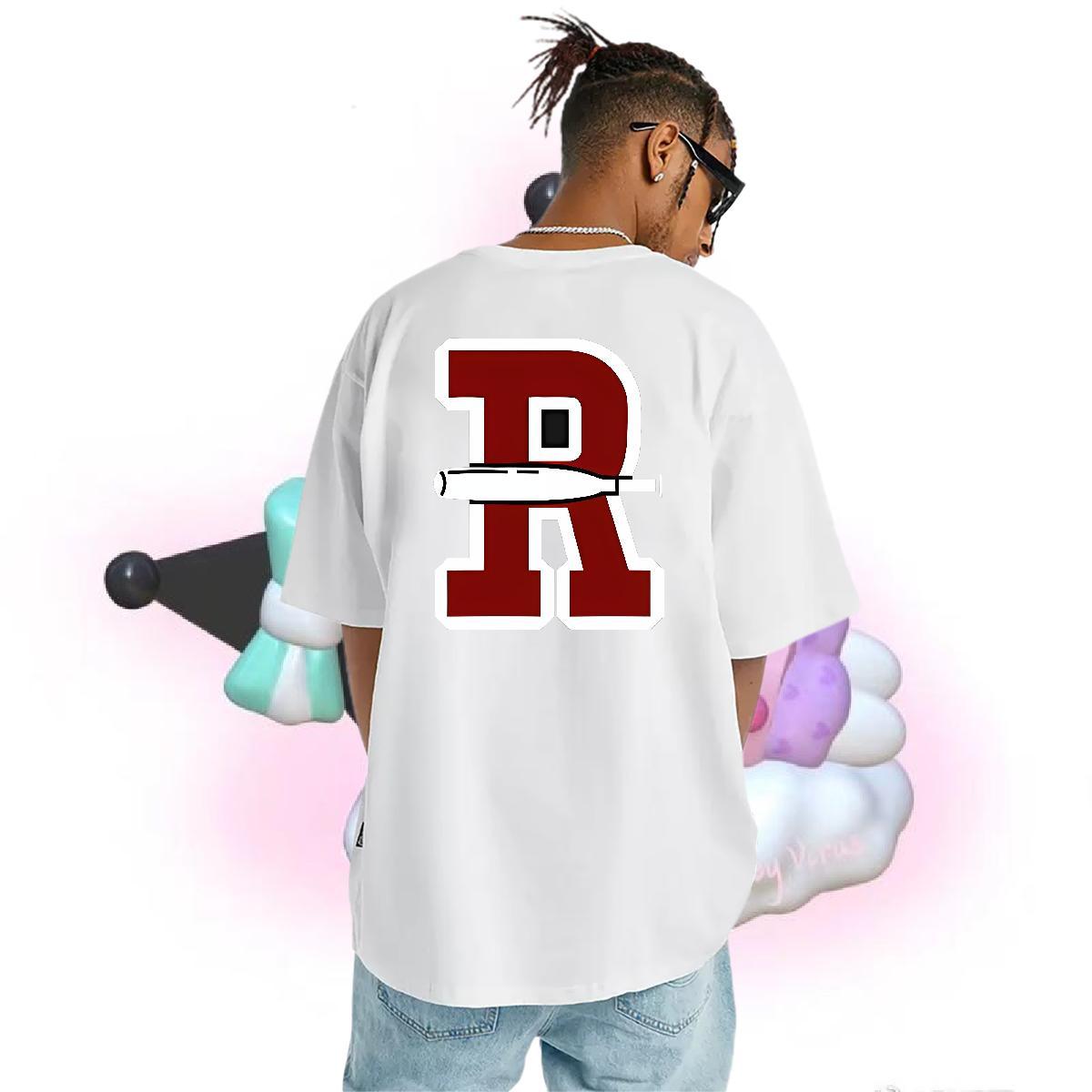 TOP Quality T-Shirts 230g Pure Cotton letter Street wear Hip Hop DIY Printed Breathable Soft Men Clothes T-Shirt 2024 Summer Top Tees