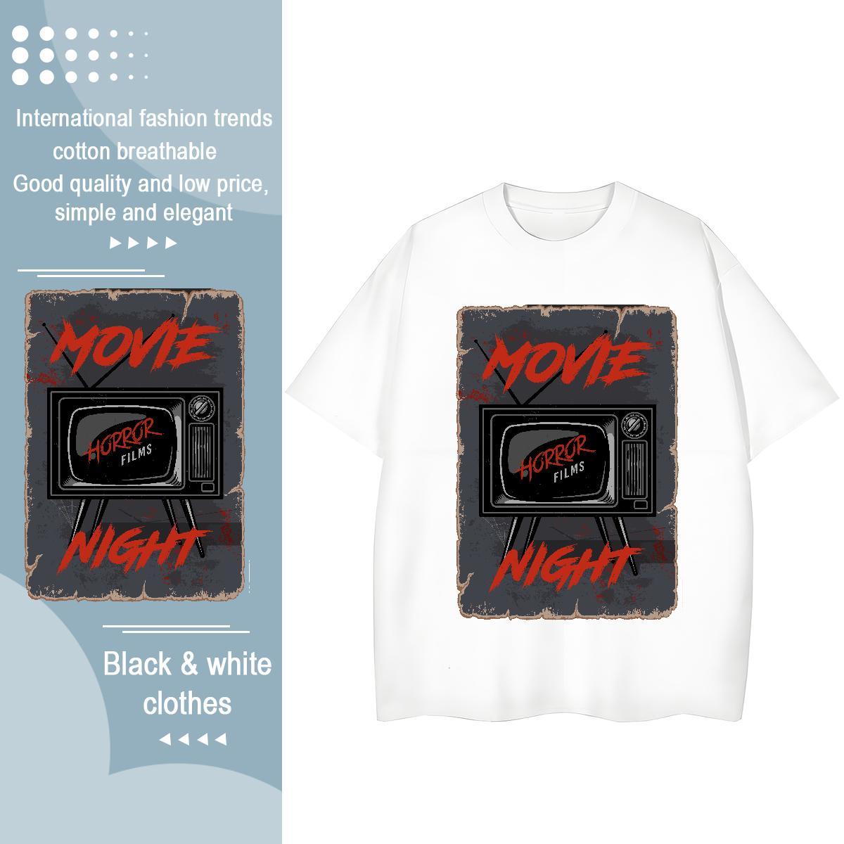 Designer T-Shirts for Men 100% Cotton 230g television Hip Hop Custom Anime Round Neck Short Sleeve Mens Tshirts Wholesale Clothings
