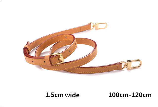 Bag strap 100 Vachetta genuine leather for shoulder messenger bag belt cowskin accessory parts 240824