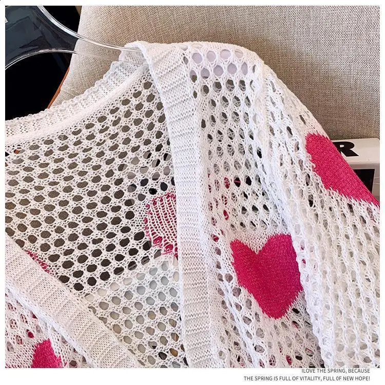 V Neck Cropped Cardigan Women Long Sleeve Twist Knitted Sweater Spring Summer Keep Cool Korean Fashion Jacket Cardigan 240824