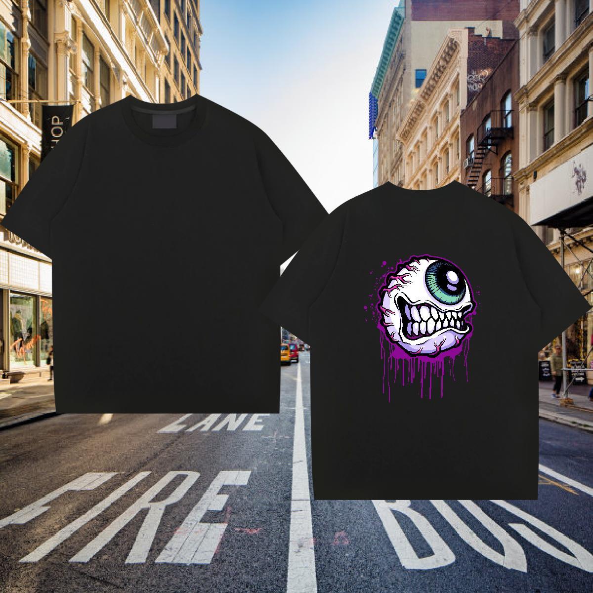 Soft Man T Shirts 230g Pure Cotton ET Casual Beach Custom Cartoon Breathable Short Sleeve Tshirts New Designer Tops Tees