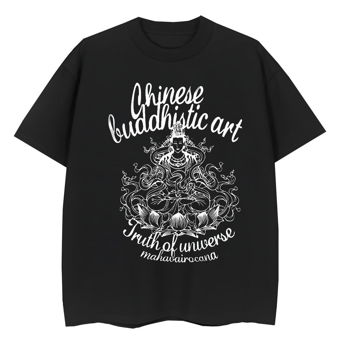 Loose fit Womens Tshirts 100% Cotton 230g scare Hip Hop Street T-Shirts for Women Round Neck Short Sleeve DIY Logo Tee Shirt
