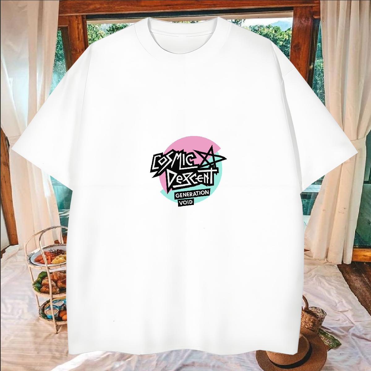 Brand T Shirt For Man 230g 100% Cotton letter Street Casual Custom Cartoon Breathable Crew Neck Men Tees DIY Tee Shirt