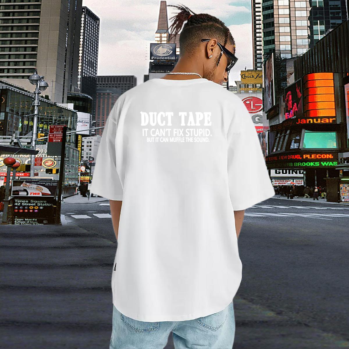 Popular T shirt 230g 100% Cotton letter Street Casual Asian Size Short Sleeve Soft Mens Tshirts Fashion New Tops