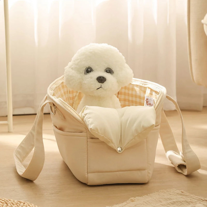 Fashionable Outdoor Portable Cat Bag Portable Dog Bag Cross-body Pet Shoulder Bag Breathable Cat Nest Transporte Foldable Pet 240824