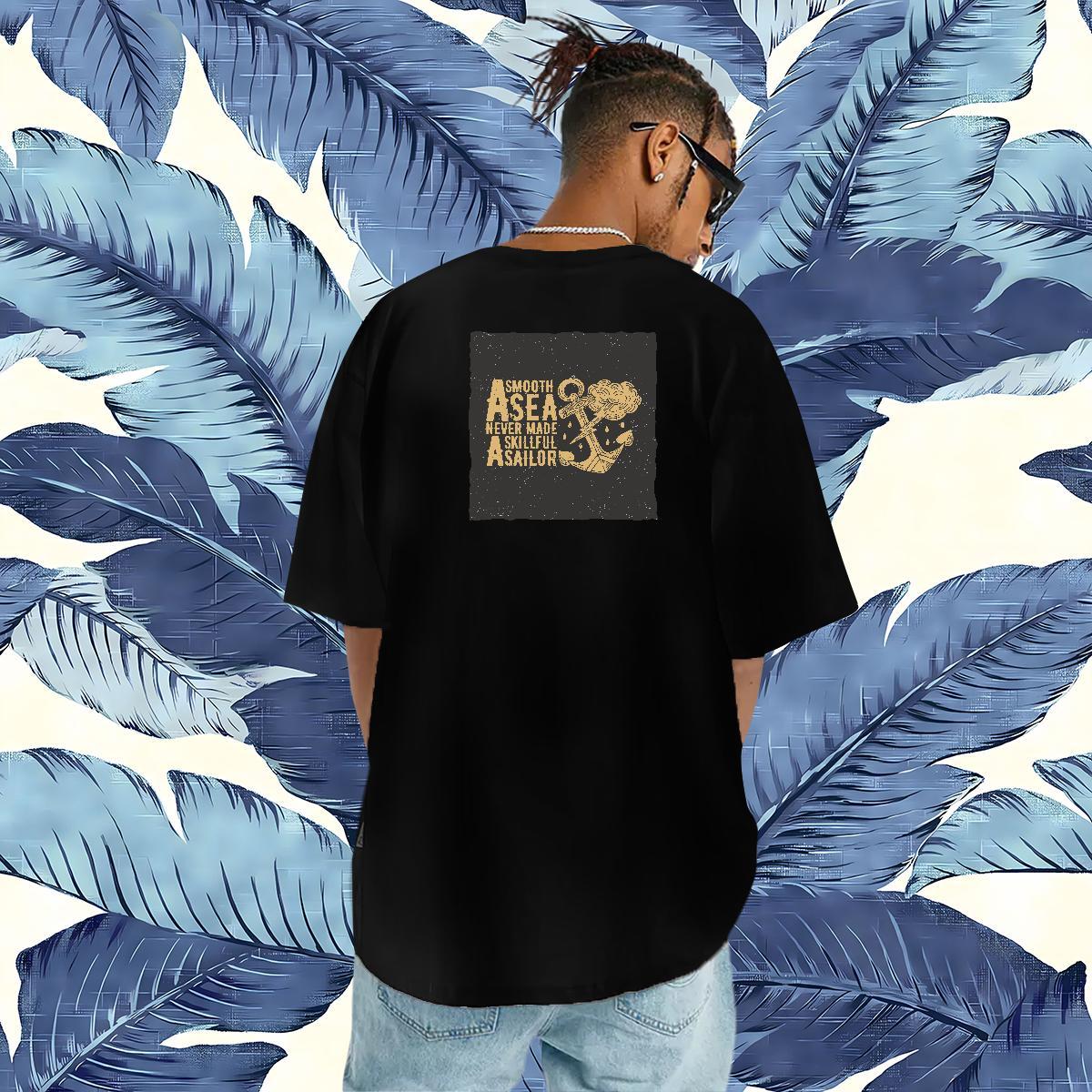 TOP Quality T-Shirts 230g Cotton letter Hip Hop Oversized 3XL 4XL Crew Neck Men Tshirts Custom Tops Tees