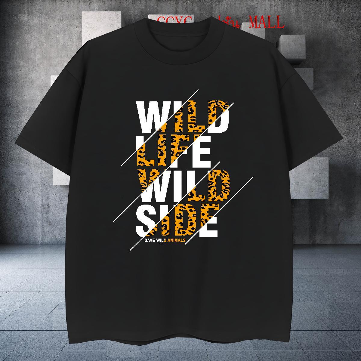 Wholesale T-Shirts for Men 230g Pure Cotton letter Street wear Hip Hop Custom Print Oversized Round Neck Short Sleeve Men Tops Tees Classic Casual Clo