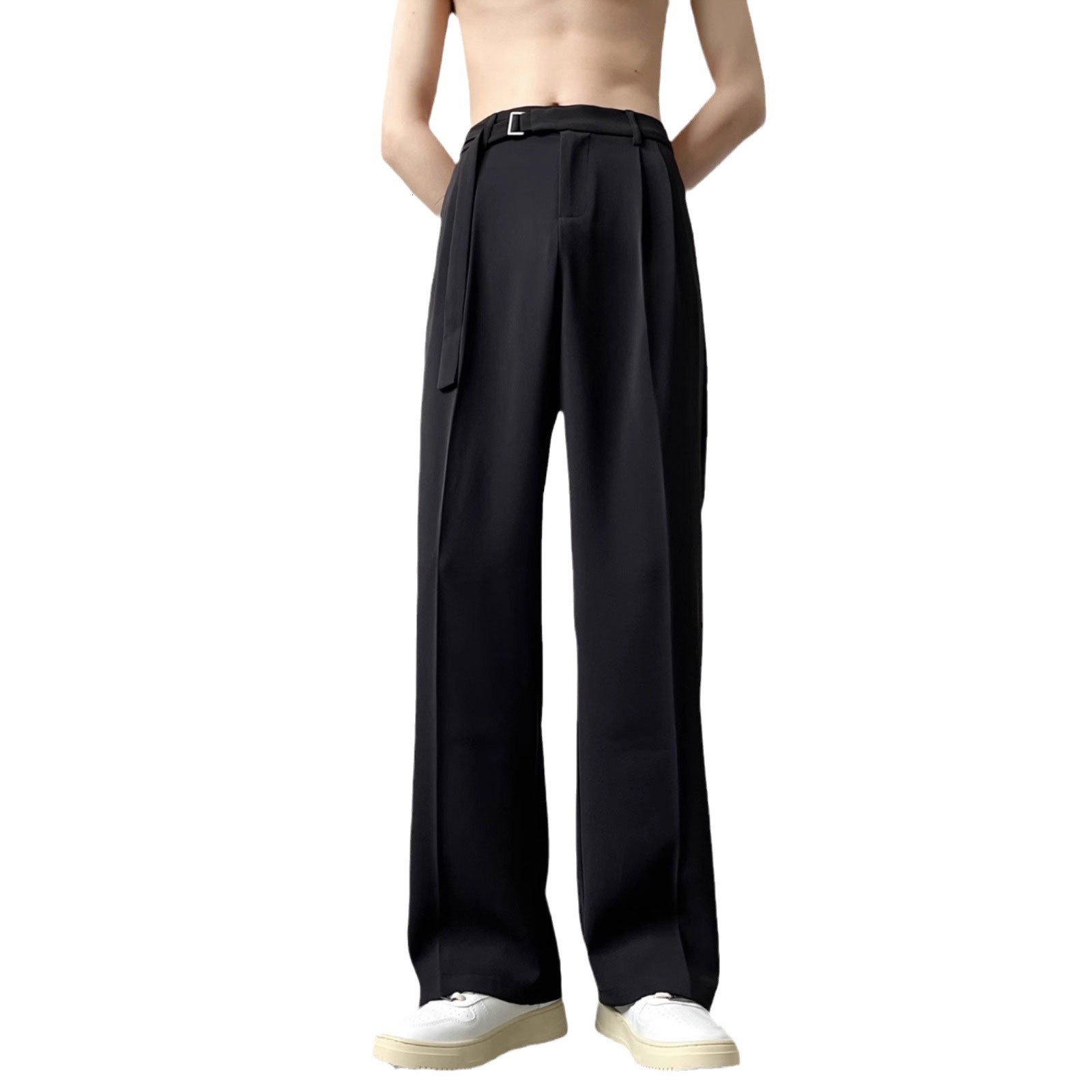 Casual Suit Pants for Men in Spring and Autumn New Style Light Luxury High-end Hanging Style Loose Straight Leg Wide Leg Long Pants