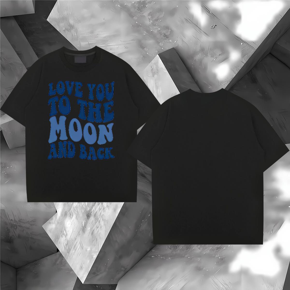 Fashion Casual Men Clothes T-Shirt letter Daily Outfit 230g Cotton Tshirts Breathable Short Sleeve Loose Mens T Shirts Customized