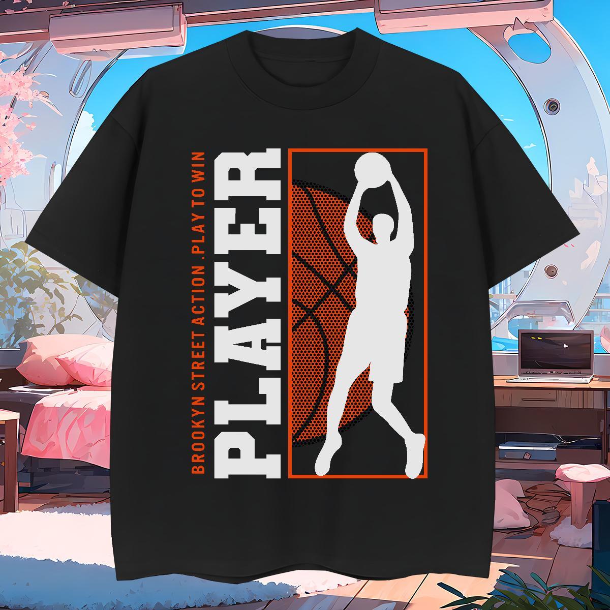 Brand Mens T Shirts 230g 100% Cotton basketball Anime Printing Street Asian Size Breathable Short Sleeve Mens Tshirts Designer Tee Shirt