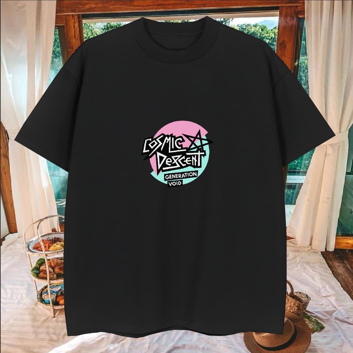 Brand T Shirt For Man 230g 100% Cotton letter Street Casual Custom Cartoon Breathable Crew Neck Men Tees DIY Tee Shirt