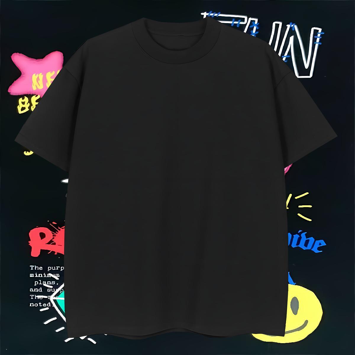 Soft T Shirt For Man 230g Cotton eye of the devil Beach Customized Print Short Sleeve Soft Men Tshirts 2024 Tops