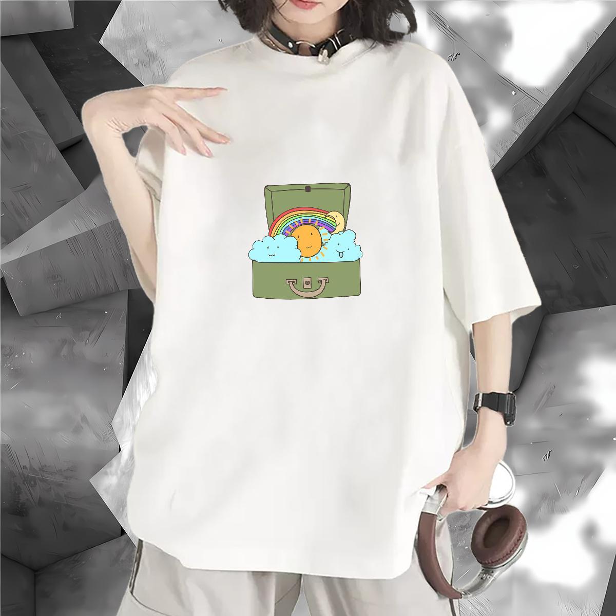 Designer Nice Woman Tshirt 230g Cotton icon Daily Outfit T Shirts Women Short sleeve Soft Skull Top Shirts