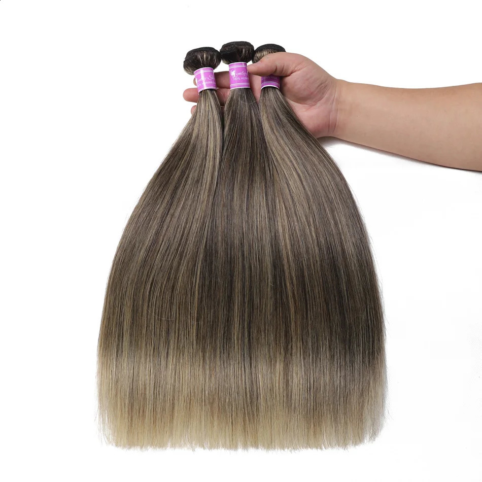 Ombre Highlight 1B 27 Straight Bundle 100 Human Hair Remy Color 13 240801