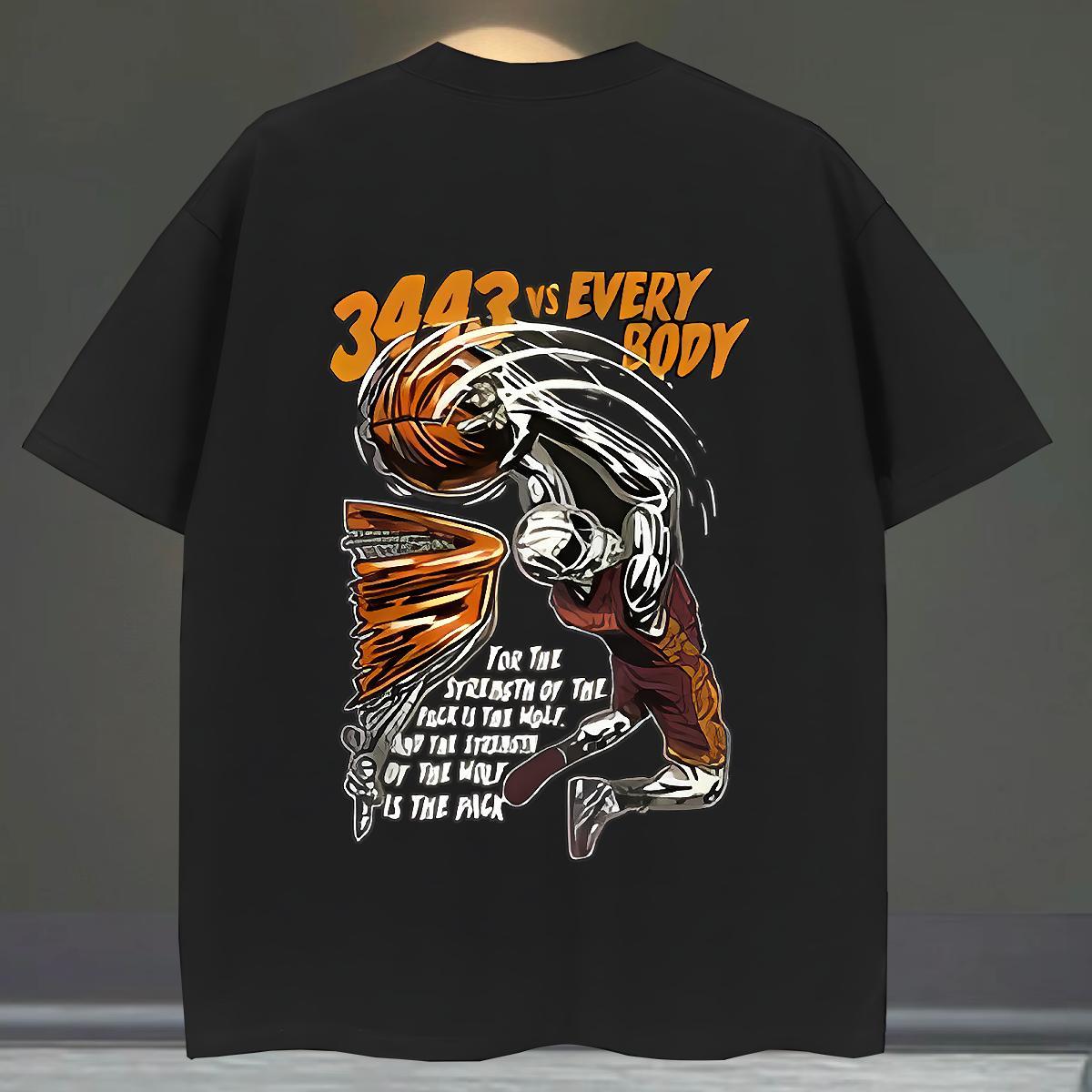 Classic Mens T Shirts 230g Cotton basketball Casual Asian Size Crew Neck Breathable Men Clothes T-Shirt New Polos