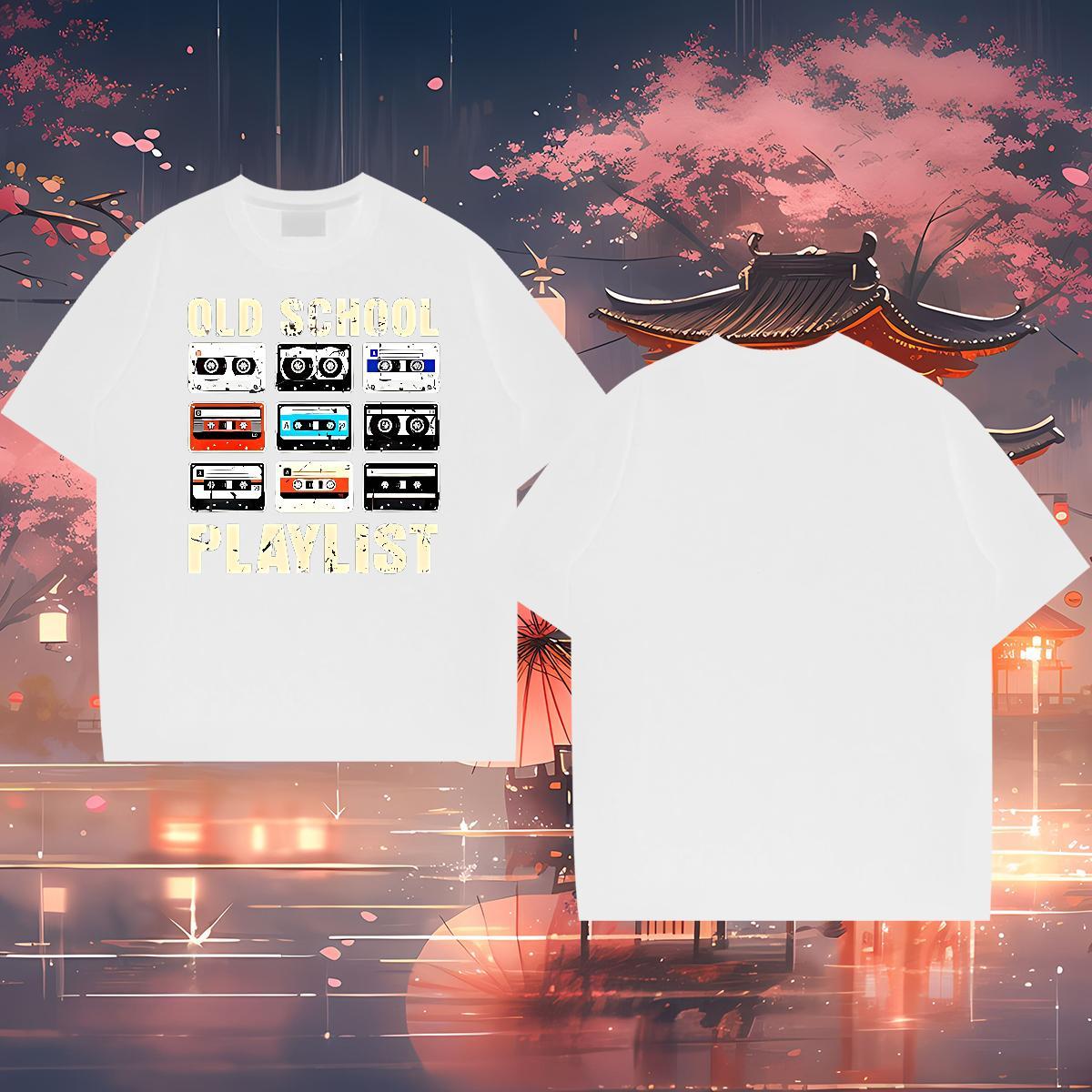 Designer Fashion Men Tshirts radio Casual Daily Wear 230g 100% Cotton Top Tees Crew Neck Comfortable T Shirts Men Plus Size Custom