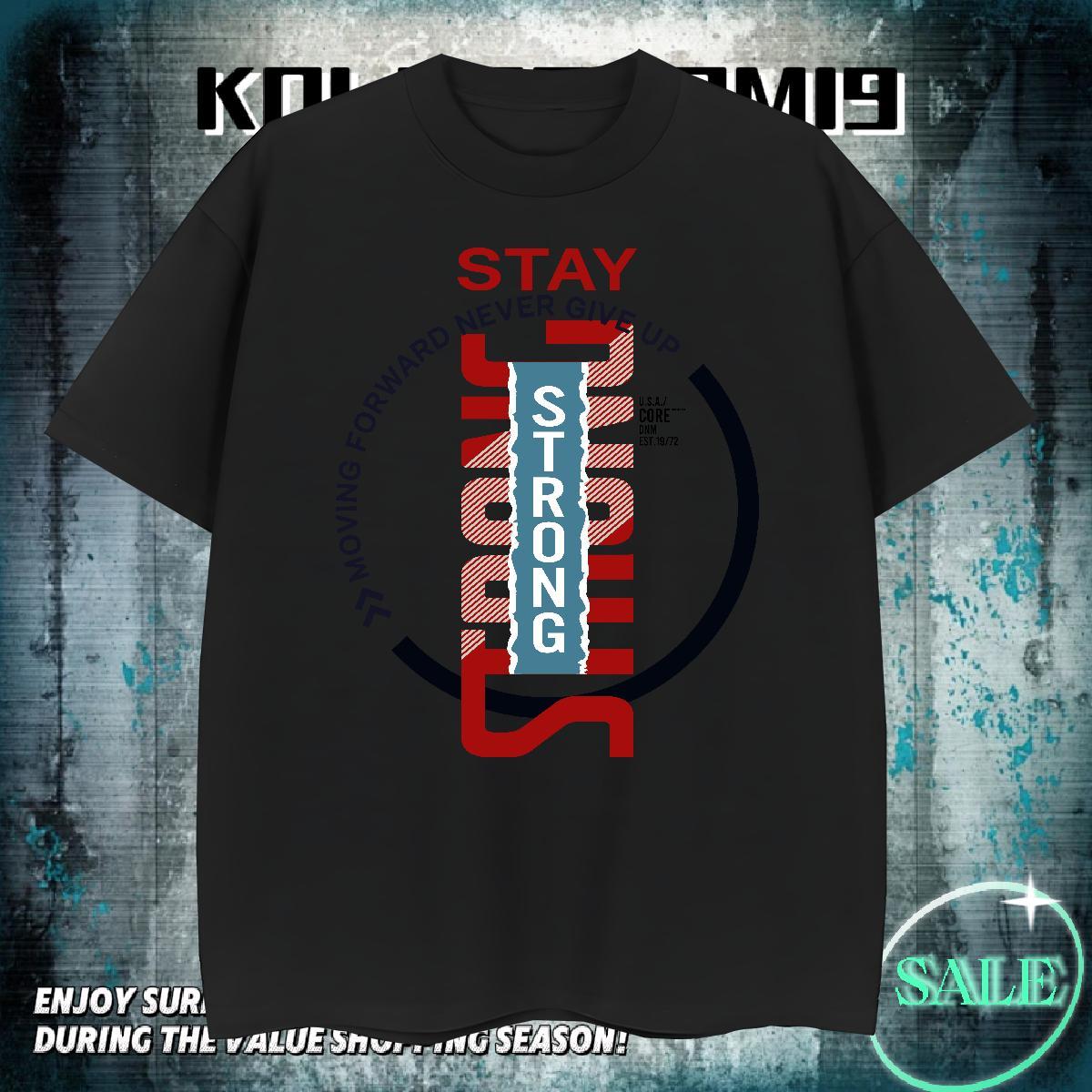 Loose Fit Man T Shirts 100% Cotton 230g letter Summer Casual Custom Printed O Neck Short Sleeves Men Tshirts Fashion Designer Polos
