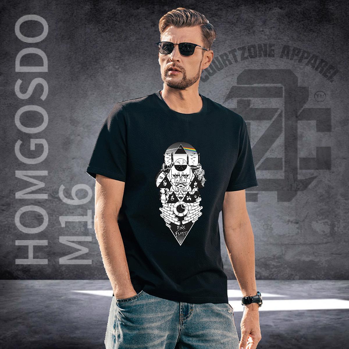 Comfortable T-Shirts 230g Pure Cotton eye of the devil Anime Printing Street Graphic O Neck Short Sleeves Men Tshirts Brand Tees Shirts